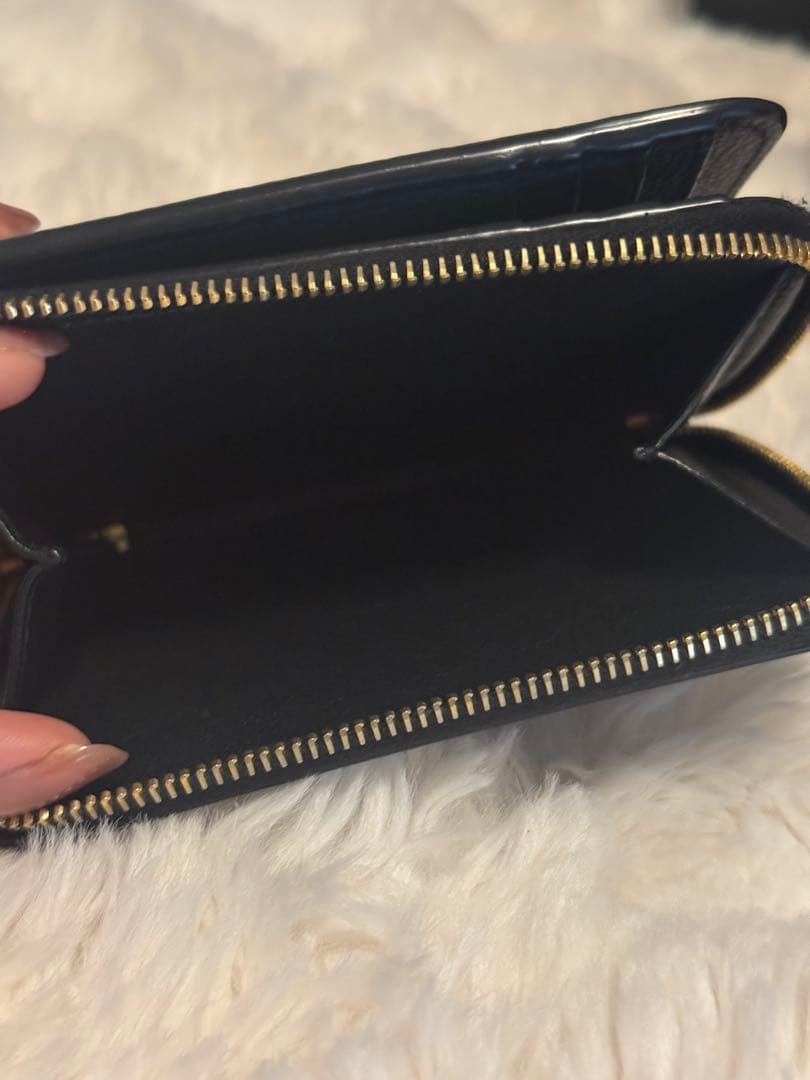 さだ　SAINT LAURENT ブラック 二つ折り財布