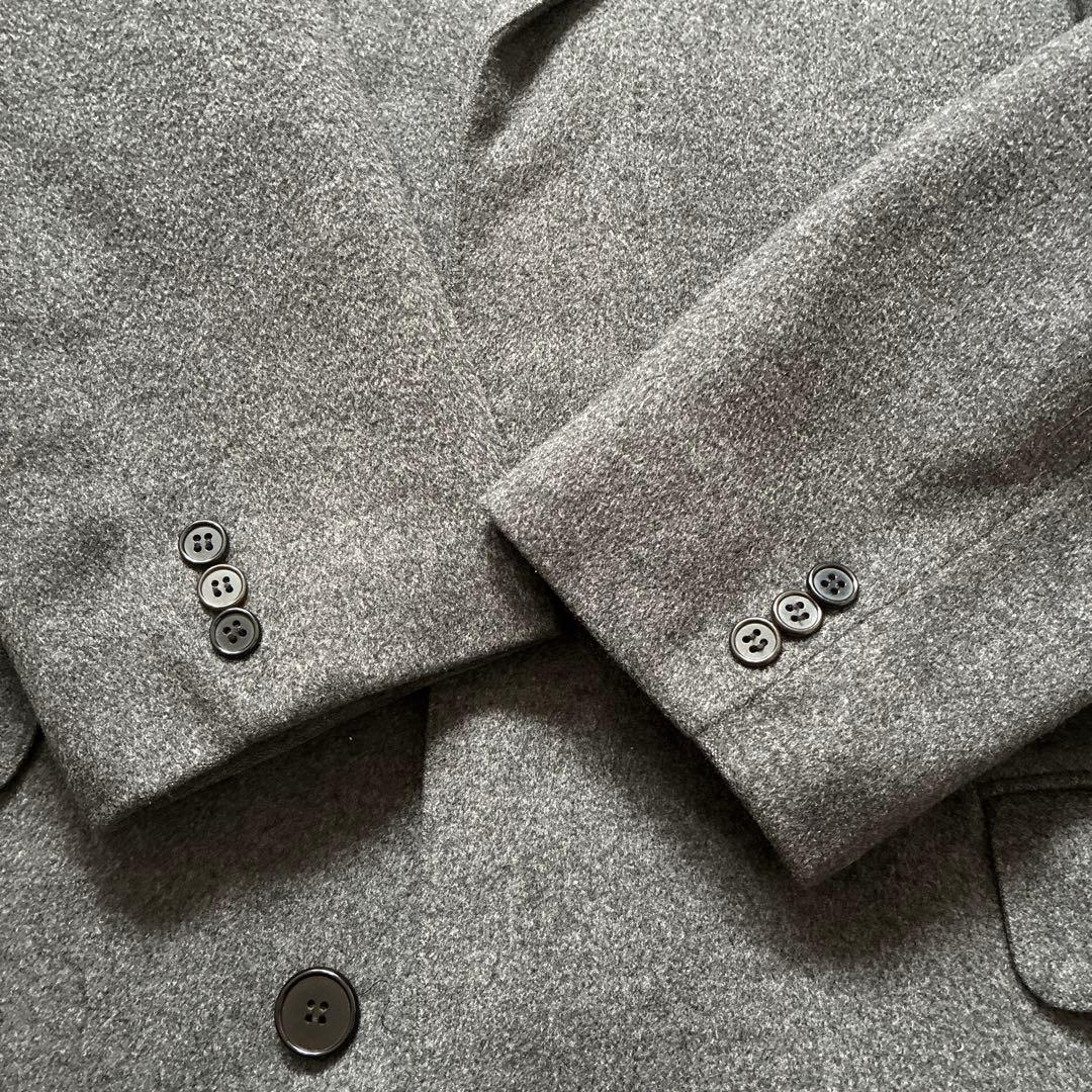 オースチンリード チェスターコート イングランド製 グレー ウール アンゴラ