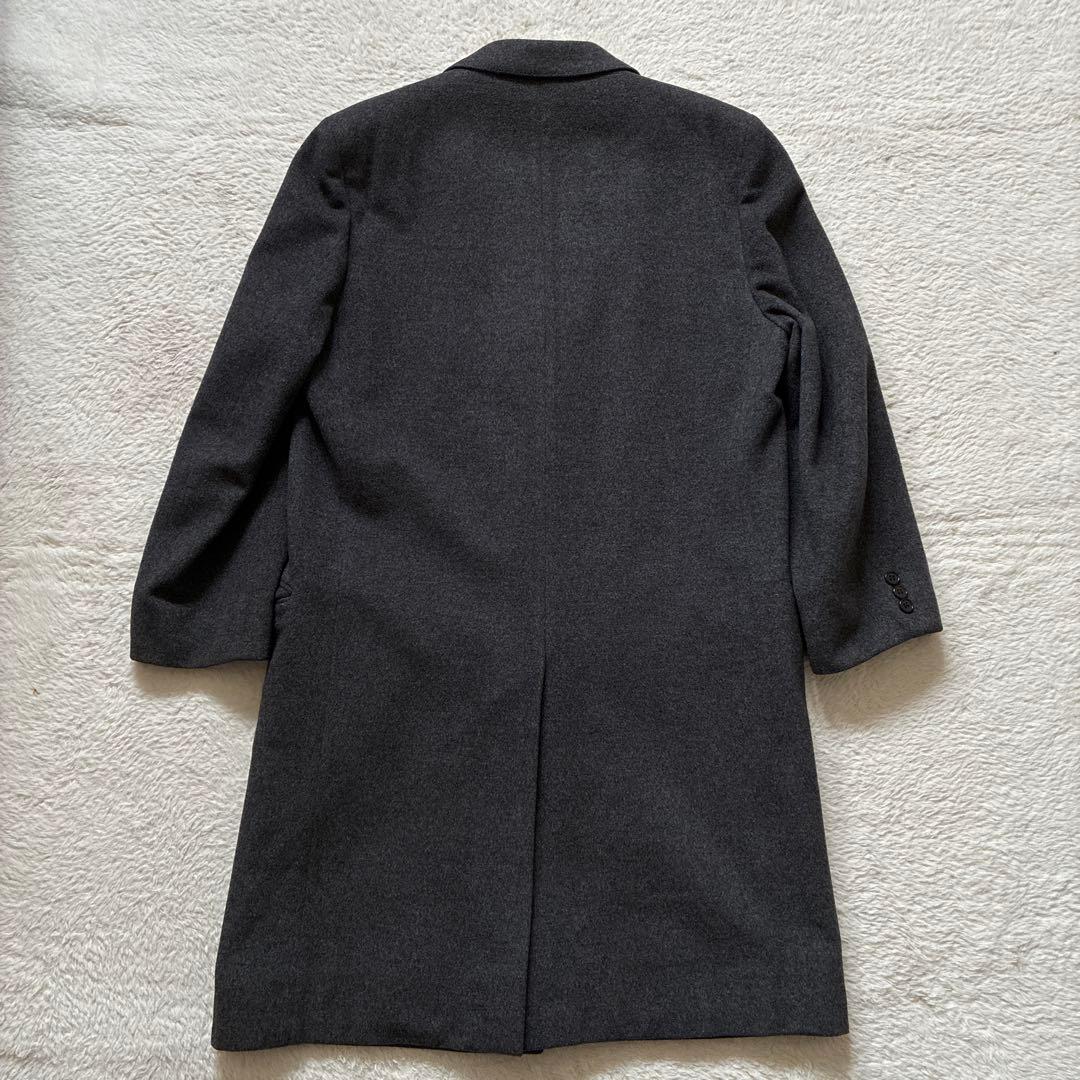 オースチンリード チェスターコート イングランド製 グレー ウール アンゴラ