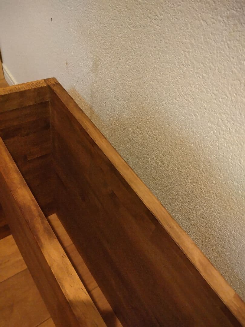 木製　ハンドメイド　オーダー　コの字　ワトコオイル　棚　シェルフ　ラック　水槽台