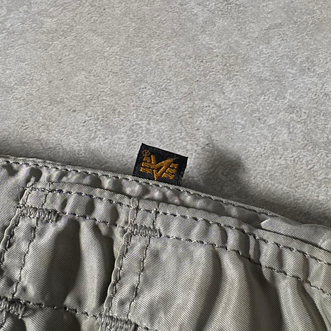 90s USA製 ALPHA ma-1 bomber jacket SILVER