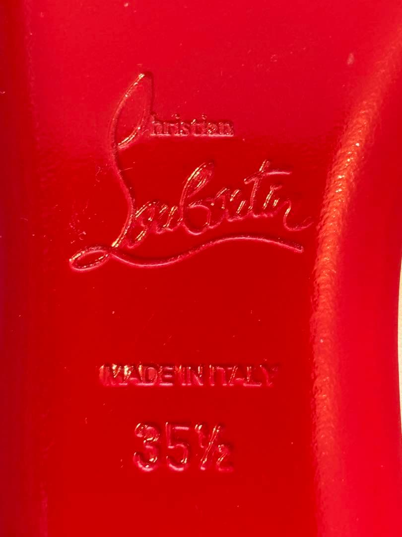 未使用　Christian Louboutin スタッズ フラットシューズ