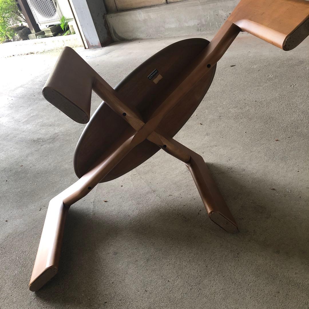 オシャレ！マルニ木工 maruni ガラストップテーブル 120cm幅