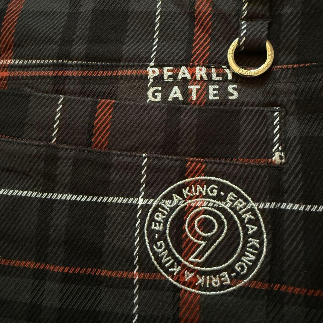 現行モデル　限定品　パーリーゲイツ　パンツ　M〜L相当　チェック　黒　原英莉花