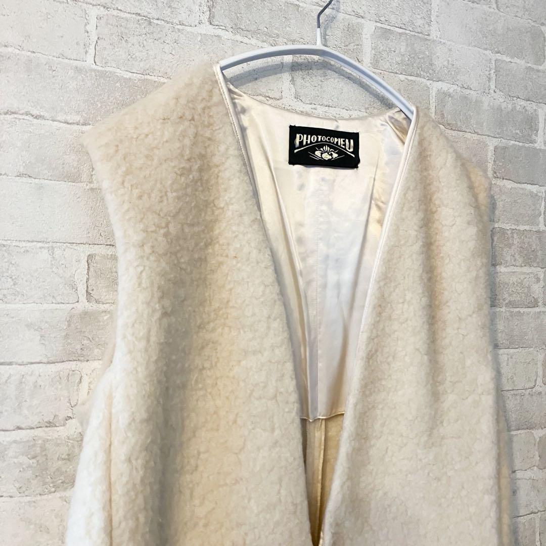【美品】定価52000 PHOTOCOPIEU カシミヤ100%ジレ　ベスト