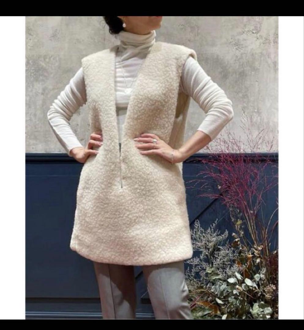 【美品】定価52000 PHOTOCOPIEU カシミヤ100%ジレ　ベスト