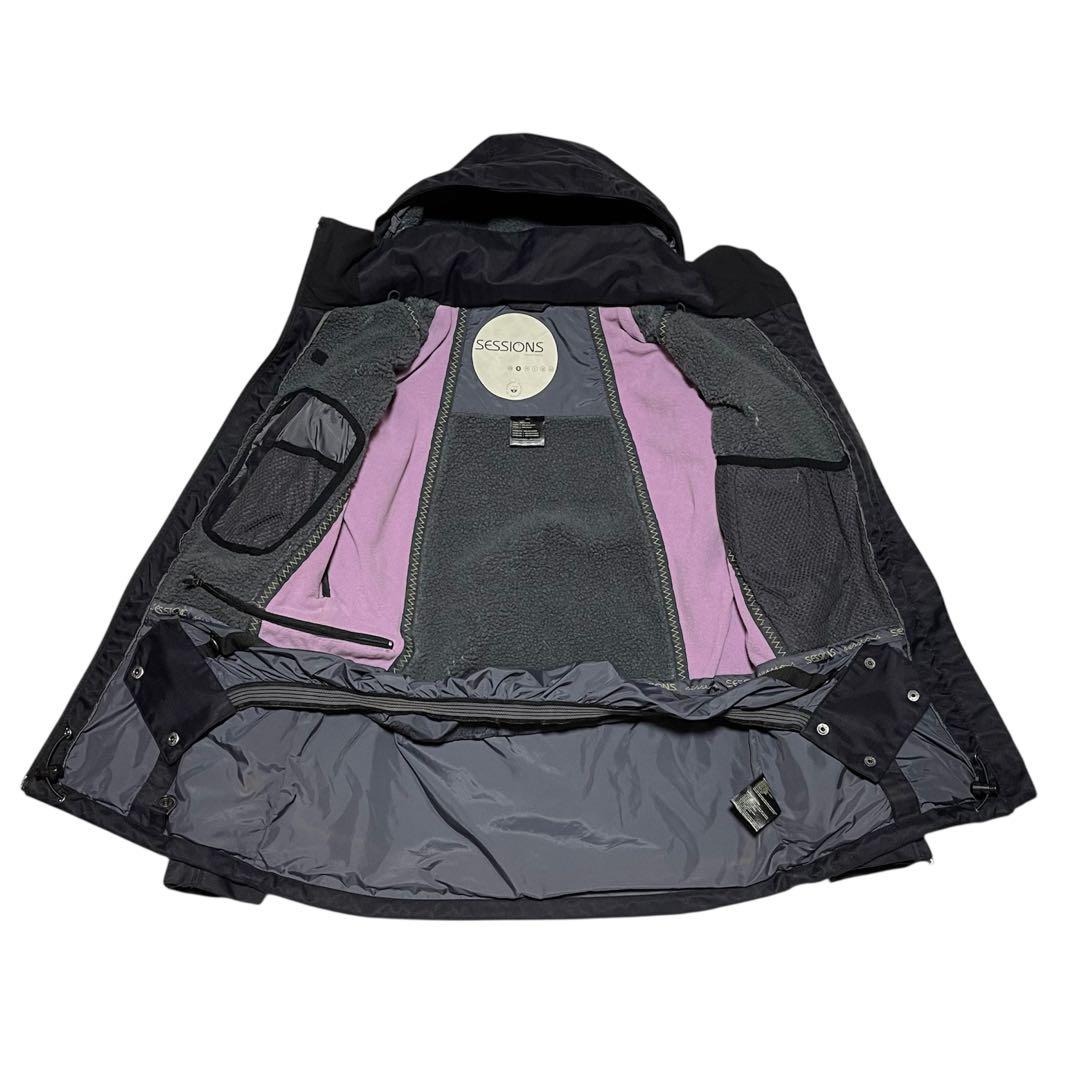 極美品 SESSIONS セットアップ スキー スノボウェア 上下 セッションズ