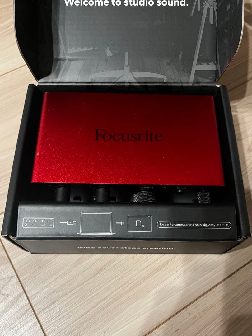DTM・DAW focusrite scarlett solo (gen4)