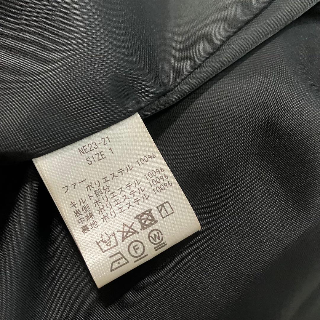 美品✨NEMIKA ネミカ　エコファー　キルティング　中綿　ベスト　1サイズ