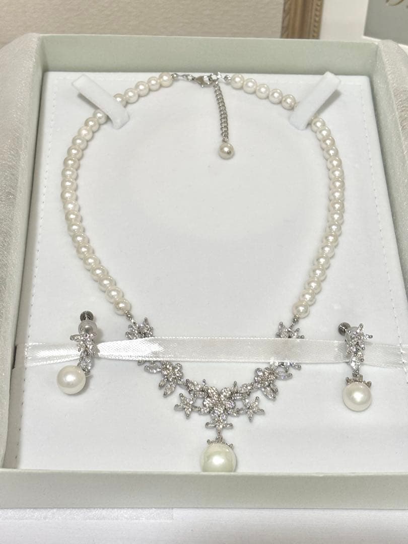 STELLA BRIDAL ネックレス&イヤリングセット