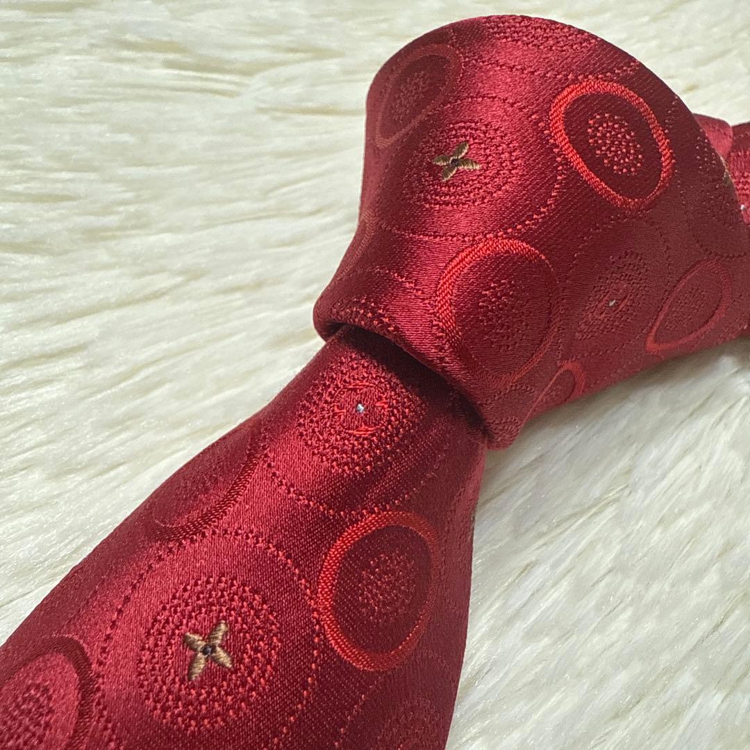 【未使用級】LOUIS VUITTON ブランもネクタイ　シルク　光沢