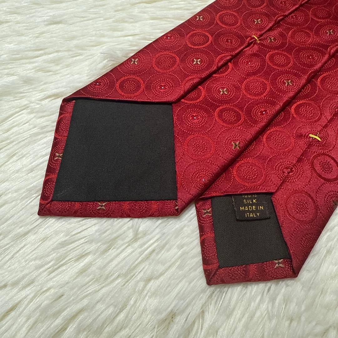 【未使用級】LOUIS VUITTON ブランもネクタイ　シルク　光沢