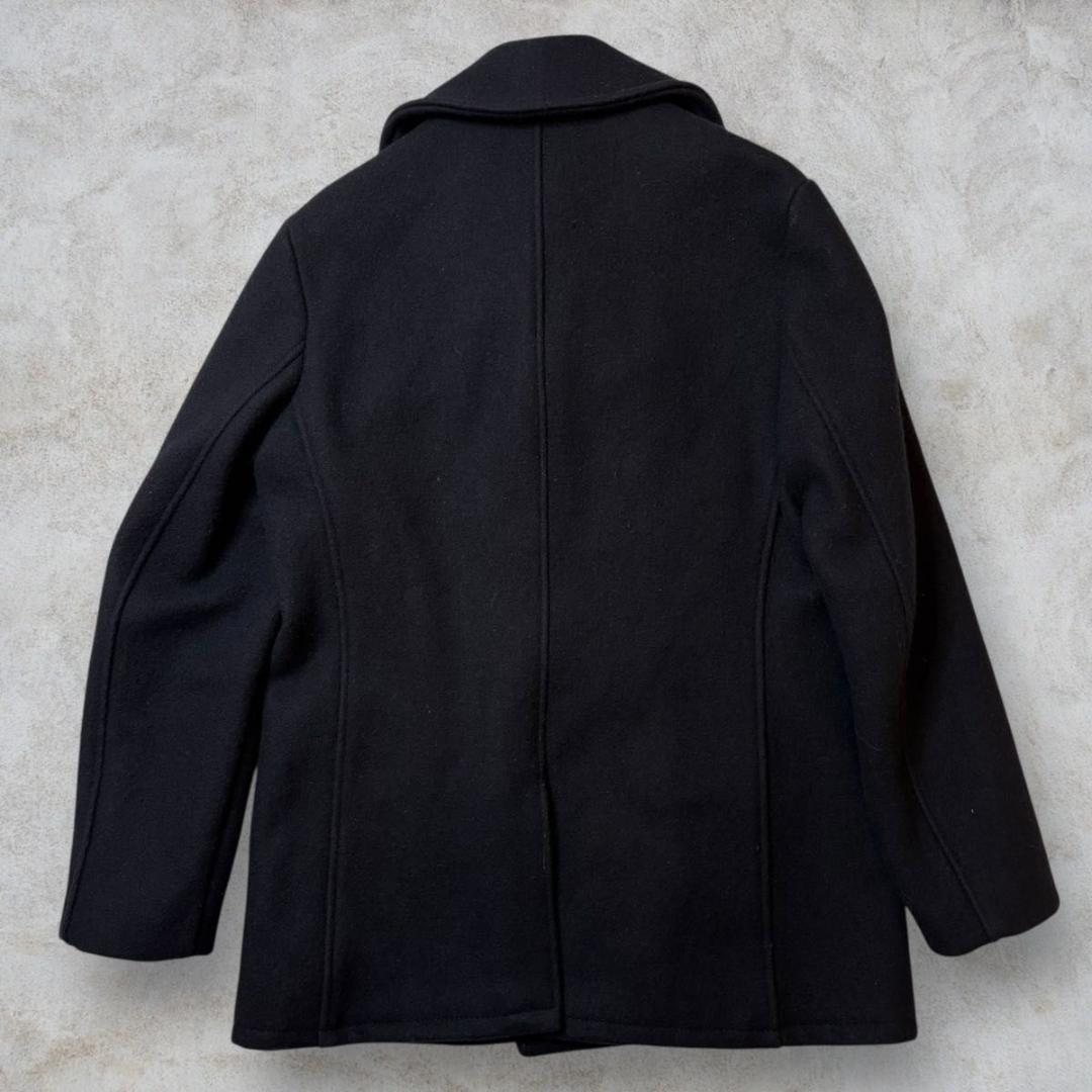 美品 Schott ダブルブレスト 38 PEA JAKET USA 紺 ④