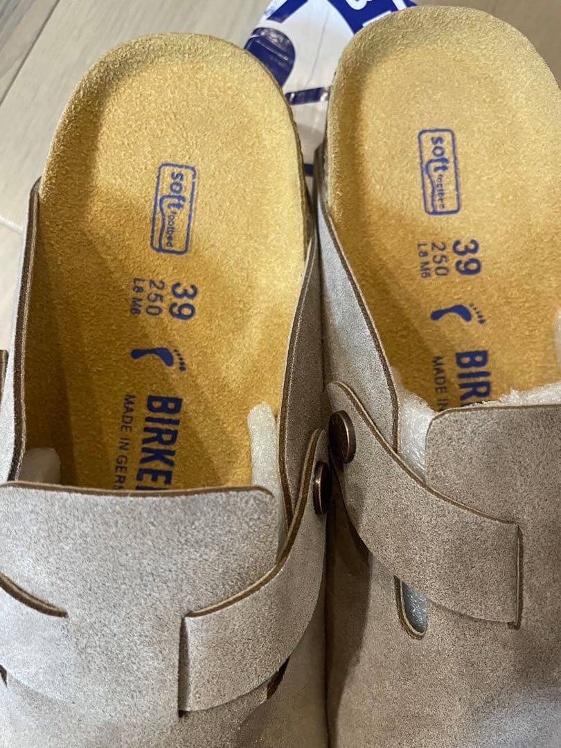 ビルケンシュトック　ボストン　スエード　ナロー幅　トープ　39