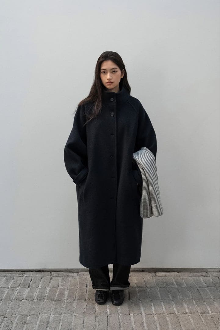 ジャケット・アウター ohotoro drop wool coat