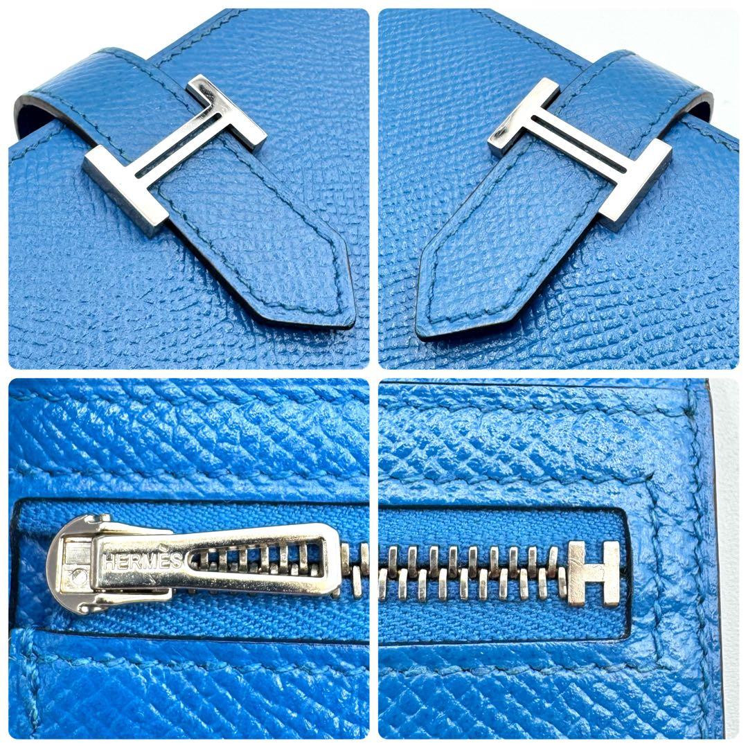 【極美品】HERMES エルメス ベアンスフレ エプソン C刻印 マチ付き