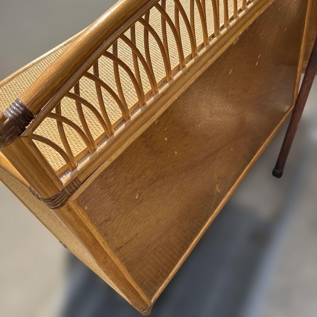 レトロ　ラタン製 10引き出しチェスト