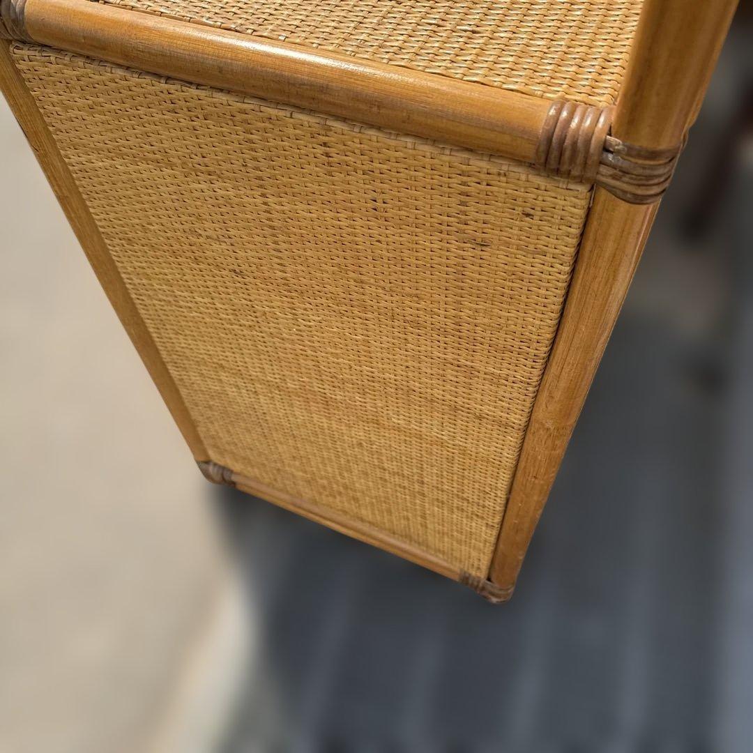 レトロ　ラタン製 10引き出しチェスト