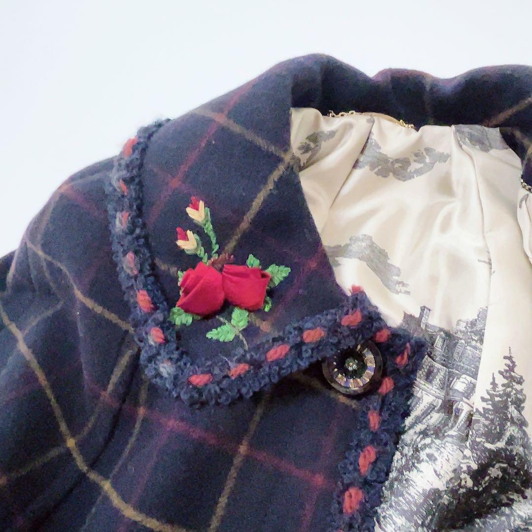 美品 ロイスクレヨン 2013年受注コート マント型ケープコート ルアーナ