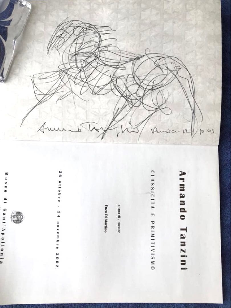 図録　Armando Tanzini(手書素描付カタログ)&ベネチアビエンナーレ