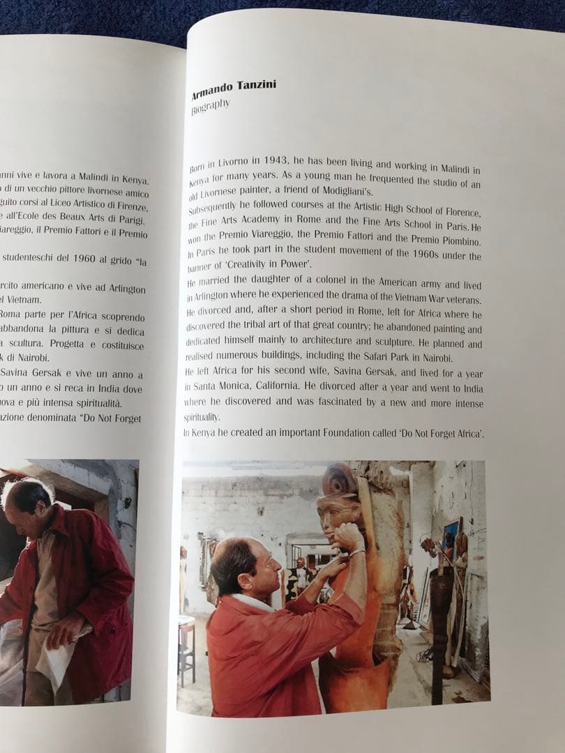 図録　Armando Tanzini(手書素描付カタログ)&ベネチアビエンナーレ