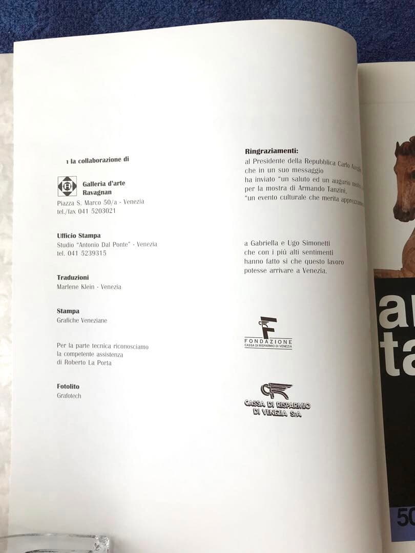 図録　Armando Tanzini(手書素描付カタログ)&ベネチアビエンナーレ