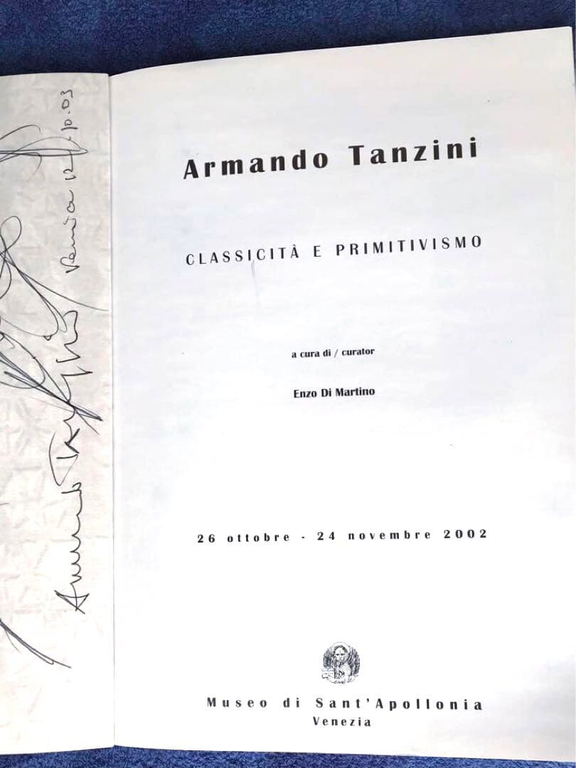 図録　Armando Tanzini(手書素描付カタログ)&ベネチアビエンナーレ
