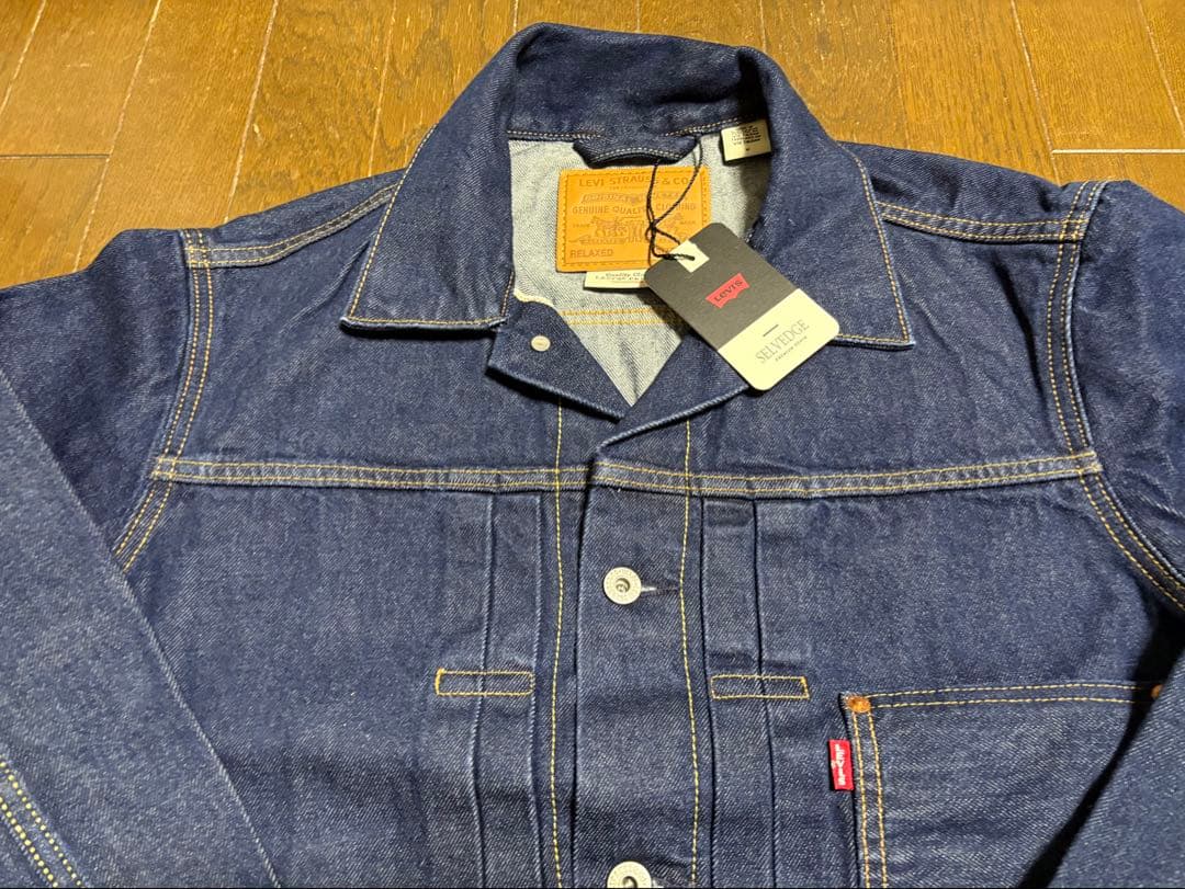 新品　Levi's デニムジャケット 濃紺　1ST トラッカー　S ビッグE