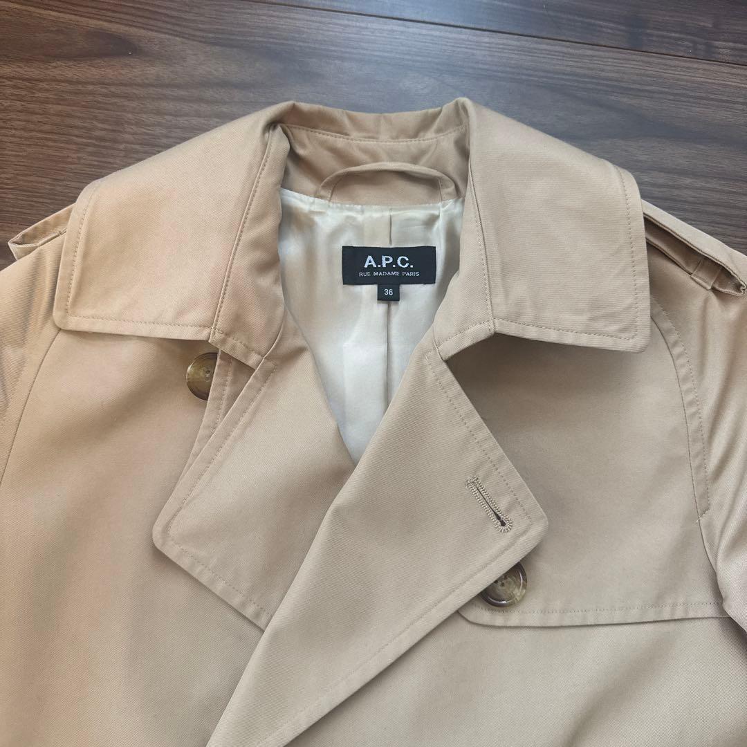 A.P.C. トレンチコート ベージュ サイズ36