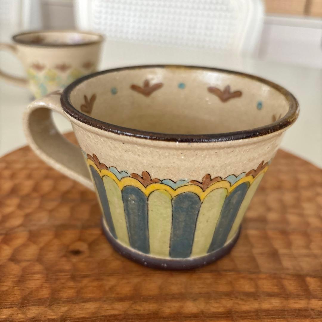 増山文 コーヒーカップ 2個セット 未使用品