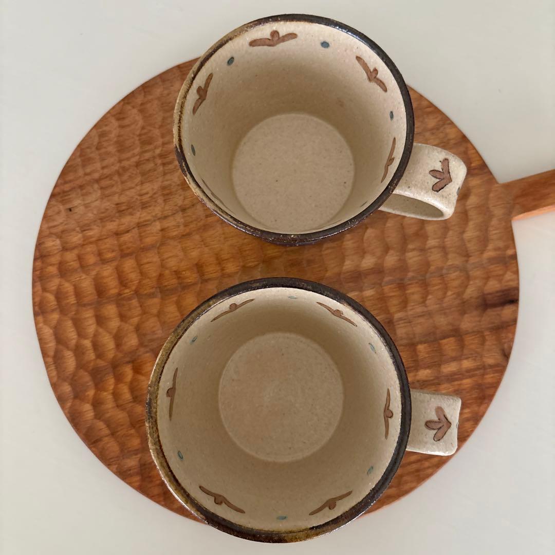 増山文 コーヒーカップ 2個セット 未使用品