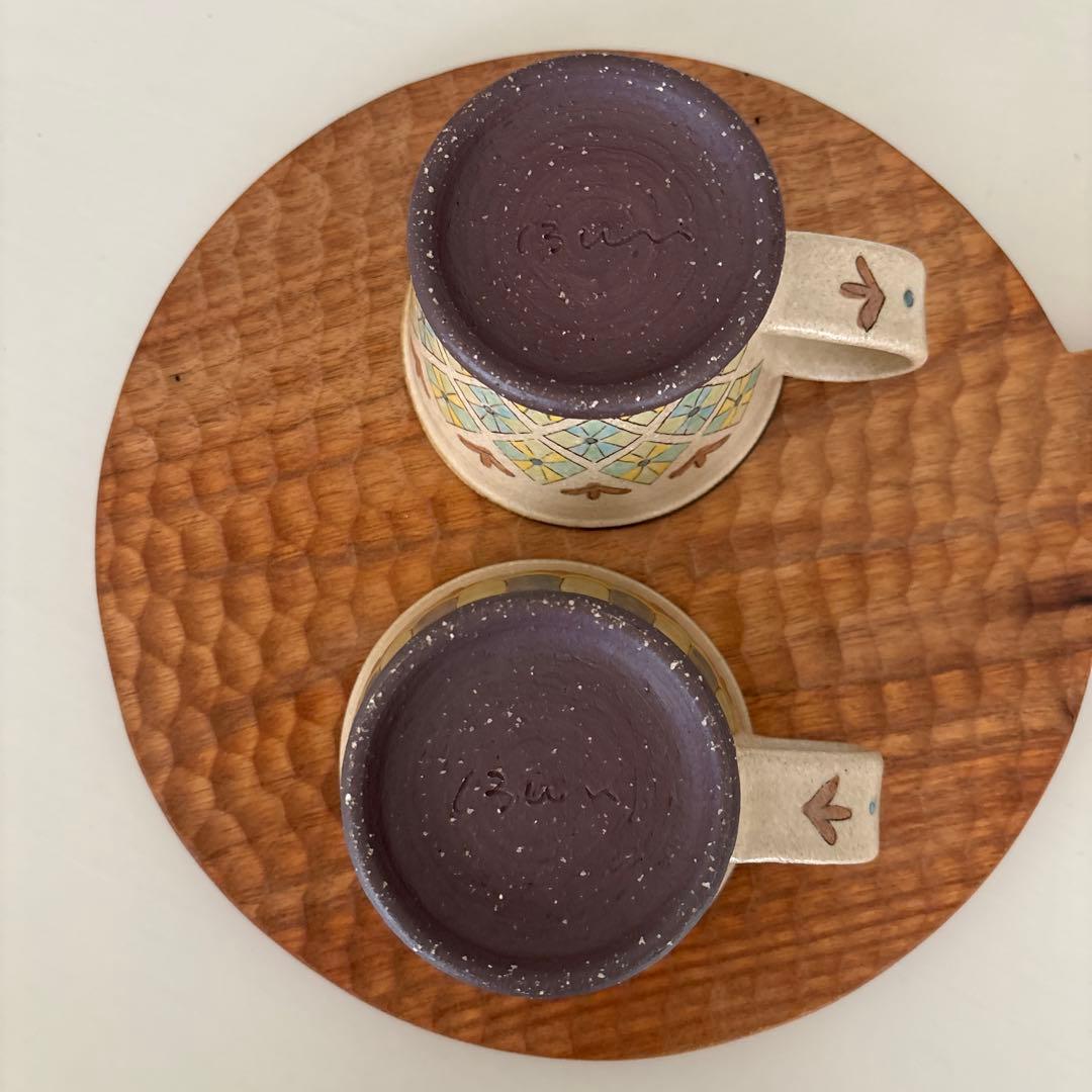 増山文 コーヒーカップ 2個セット 未使用品