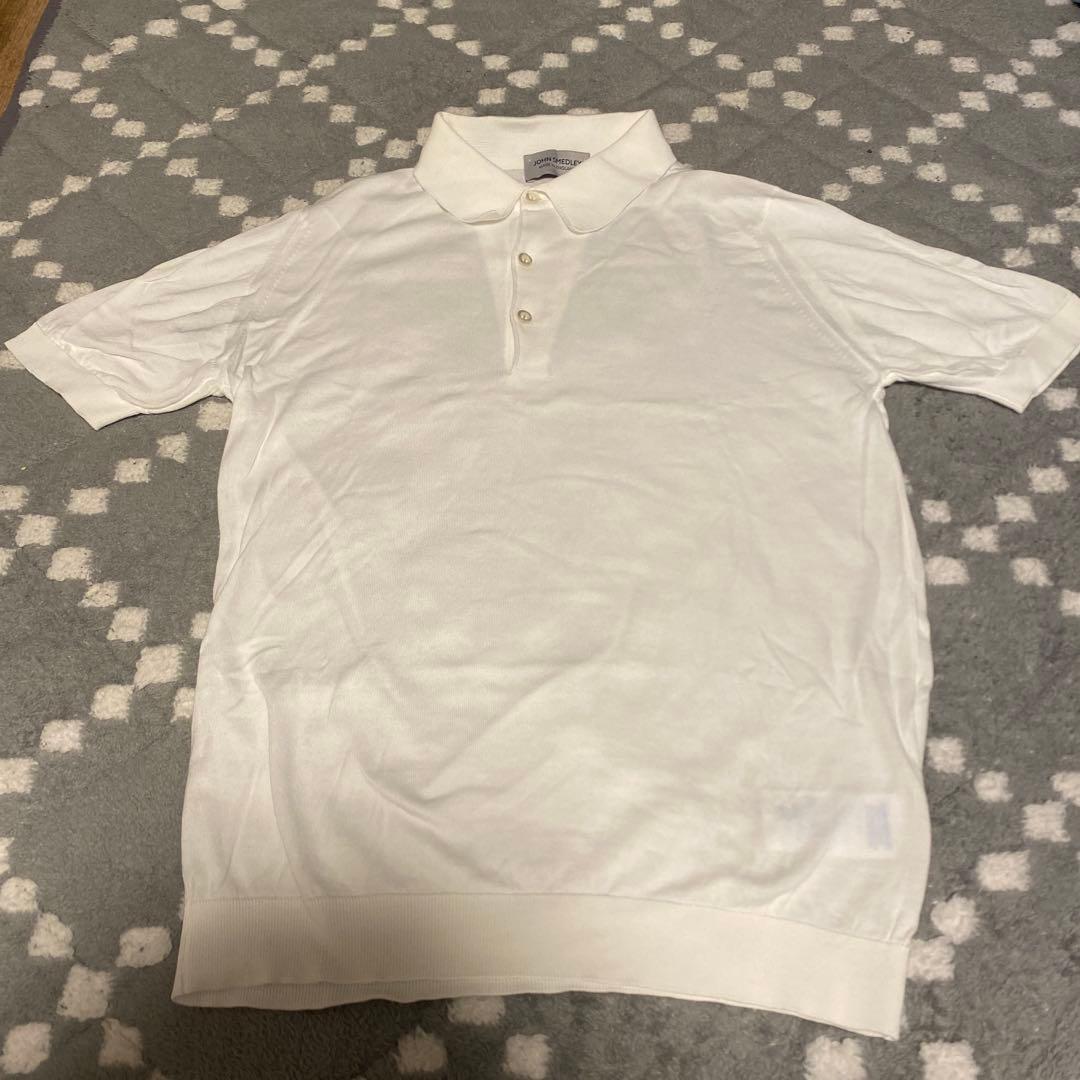 O*u様 JOHN SMEDLEY ホワイト ポロシャツ S