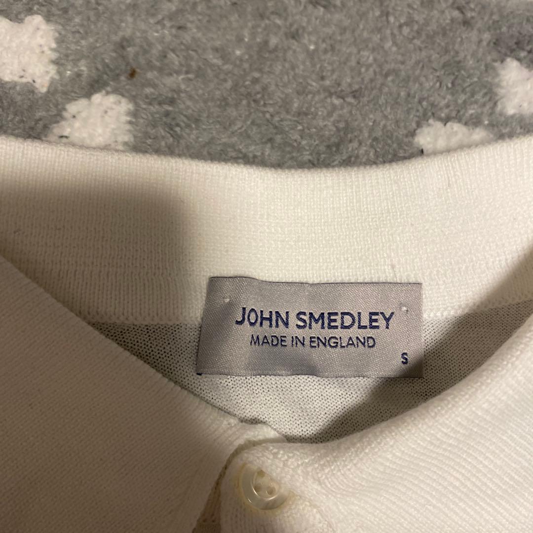 O*u様 JOHN SMEDLEY ホワイト ポロシャツ S
