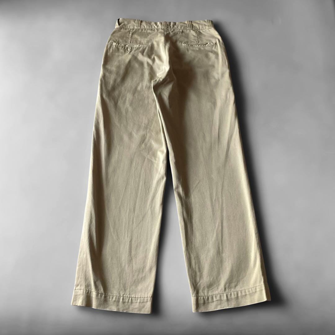 70s US ARMY コットンチノパンツ カーキ w29 l29 アメリカ軍