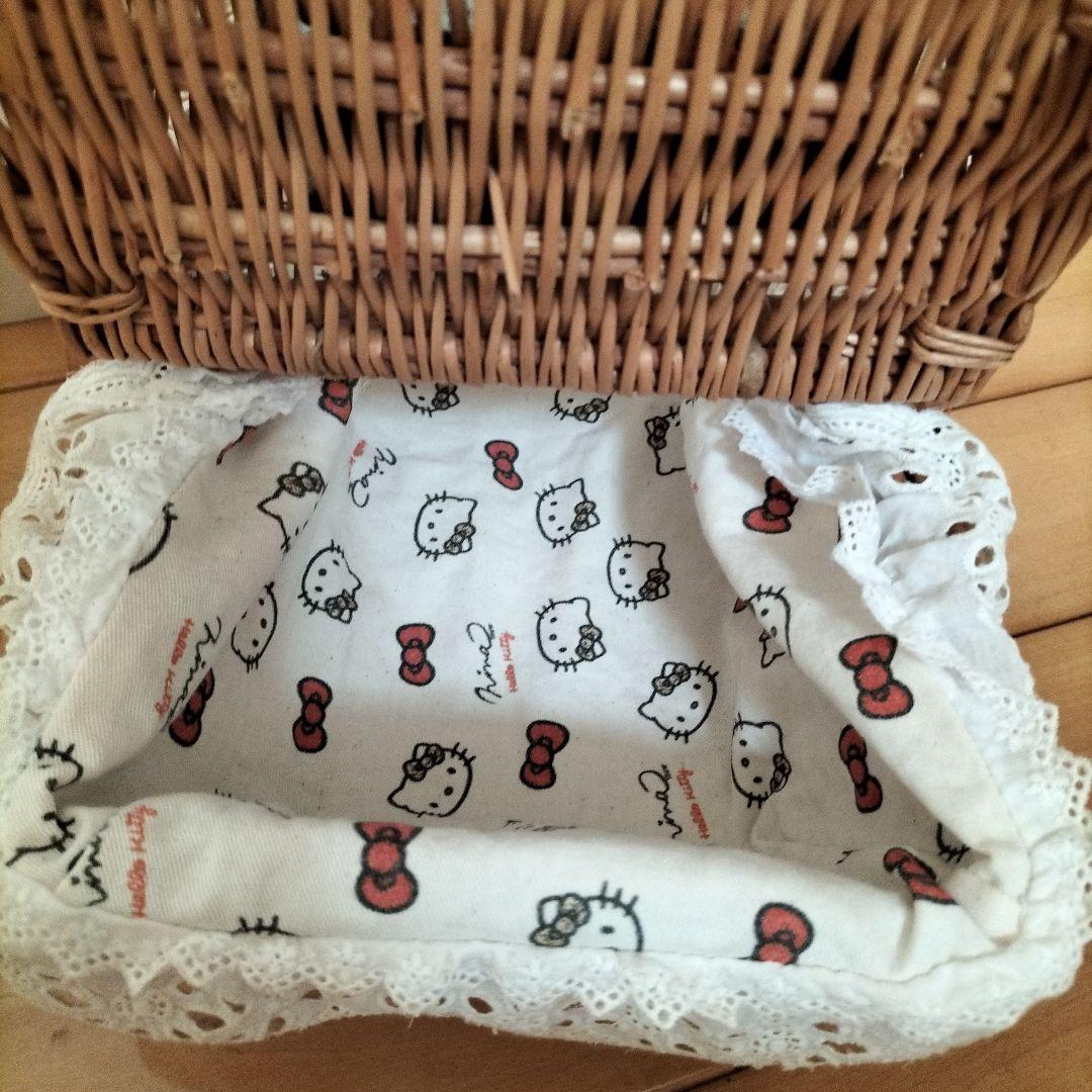ハローキティ ✕ ニーナミュウ コラボ バスケット かご カゴ かごバッグ