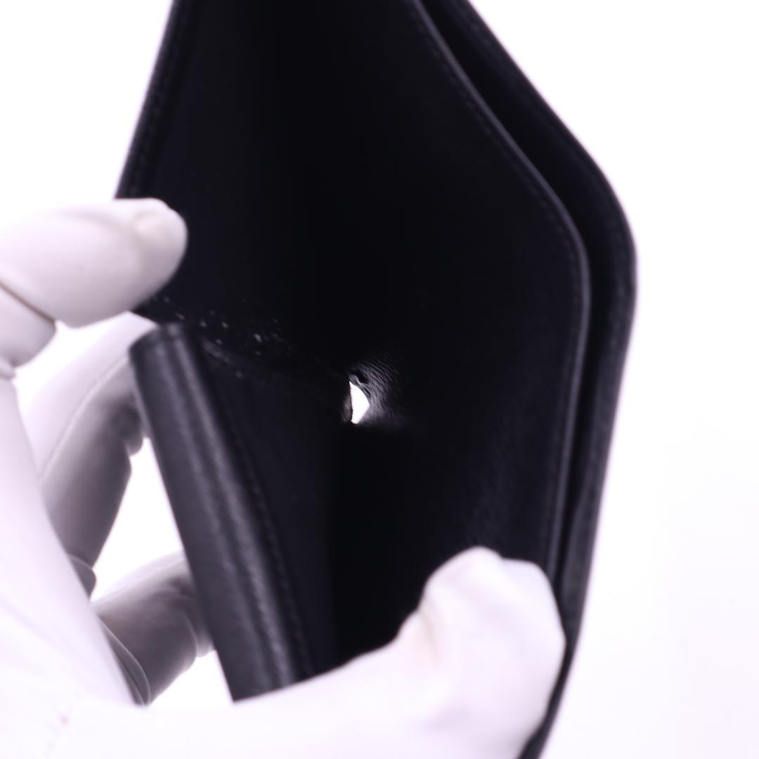 ルイヴィトン エピ 二つ折り財布 ブラック ポルト ビエ カルトクレディモネ 黒