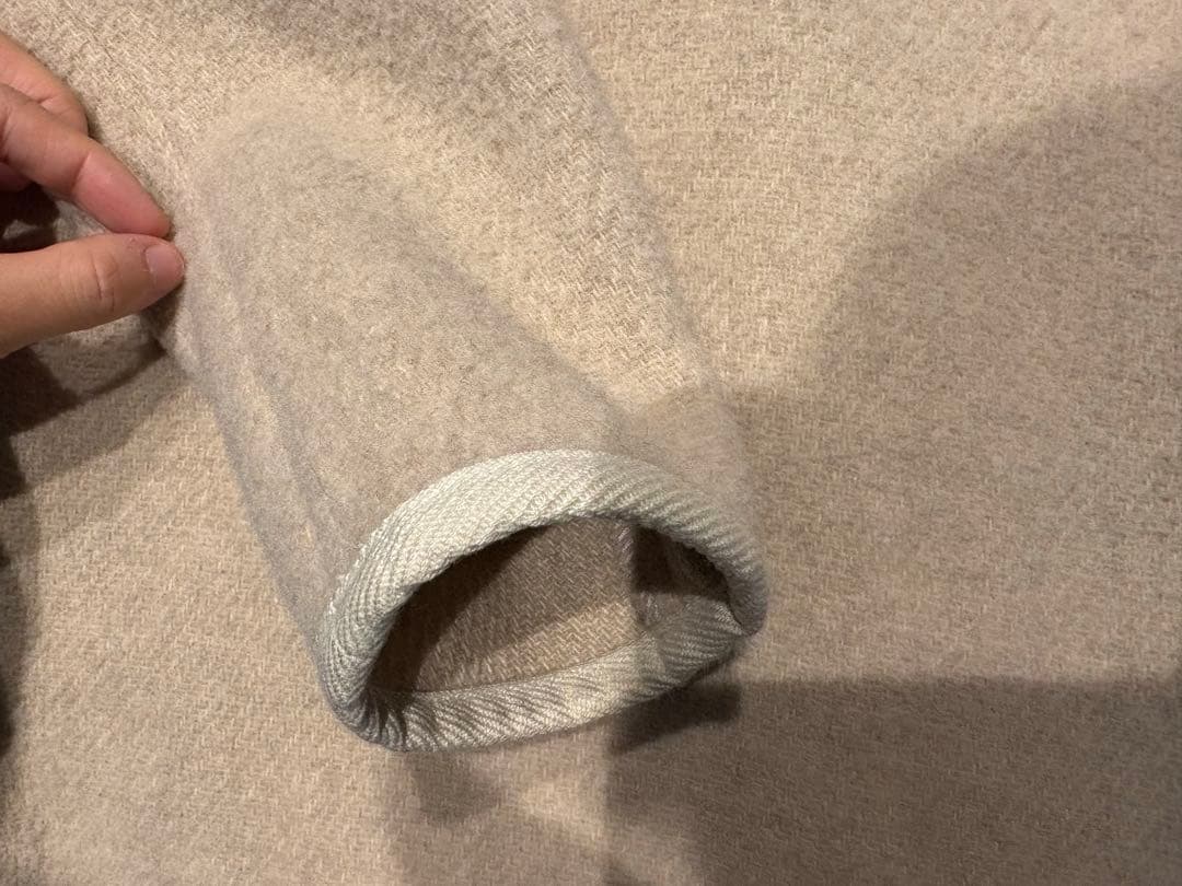 DANTON ウールモッサノーカラージャケットコート くるみボタン 36ダントン