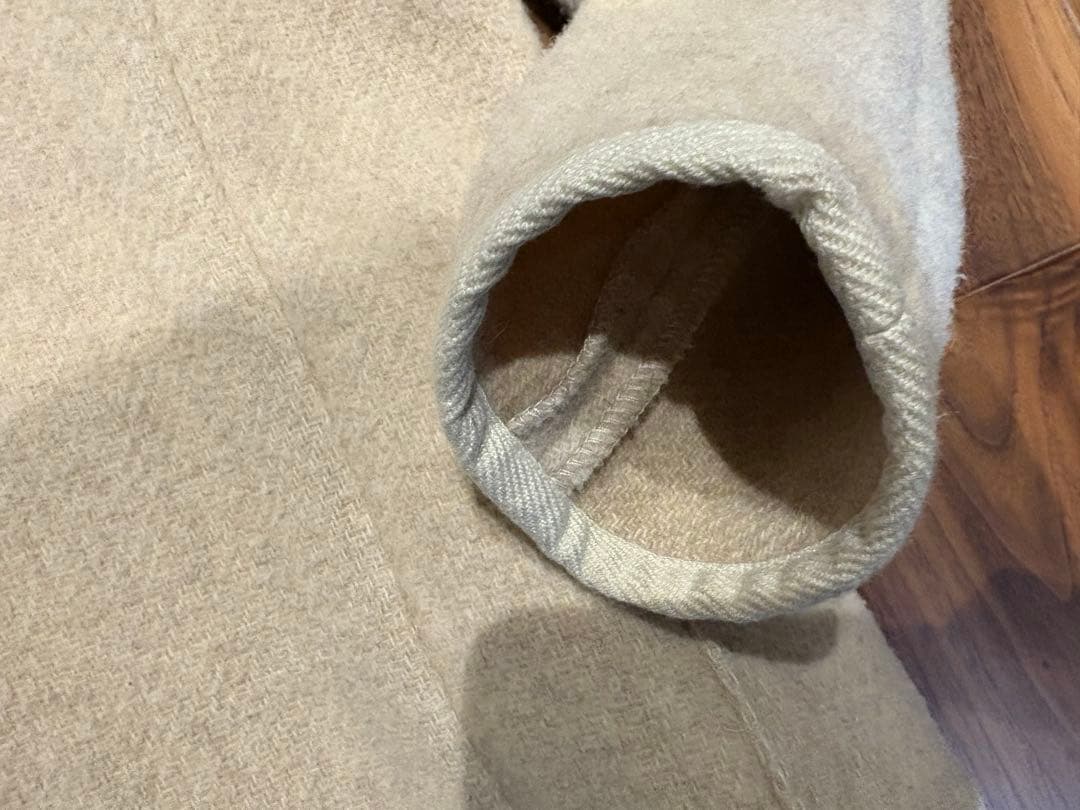 DANTON ウールモッサノーカラージャケットコート くるみボタン 36ダントン