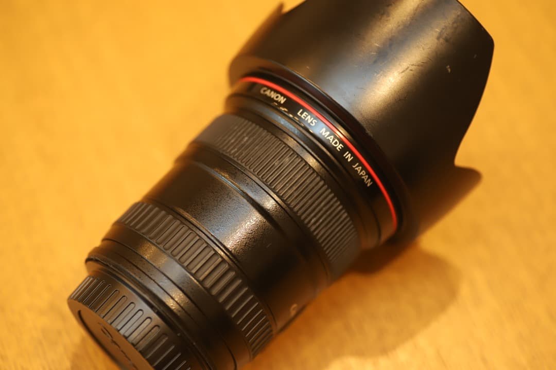 【程度良好】キヤノン Canon EF 17-40mm F4 L USMフード付