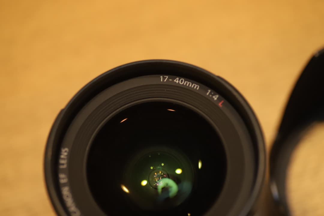 【程度良好】キヤノン Canon EF 17-40mm F4 L USMフード付