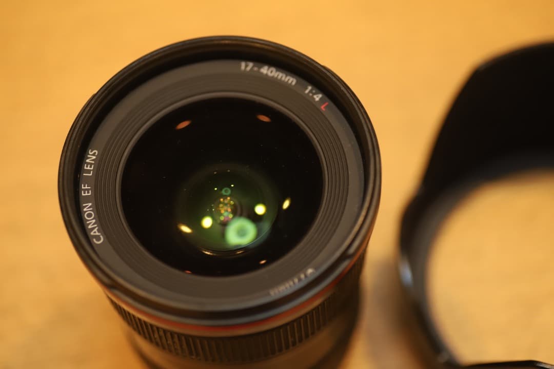 【程度良好】キヤノン Canon EF 17-40mm F4 L USMフード付