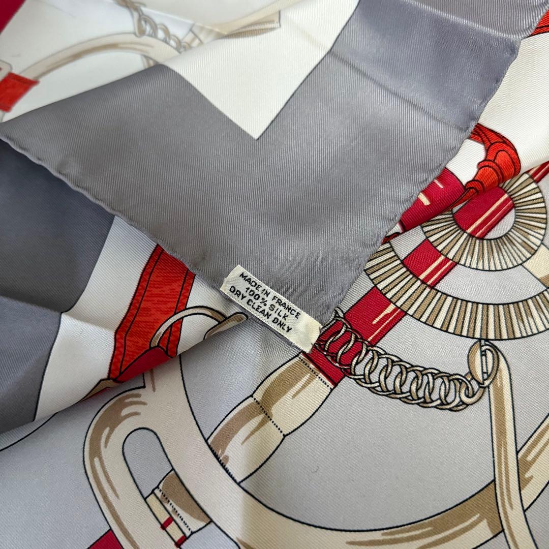 エルメス カレ 90 エプロン ドール シルク スカーフ バンダナ