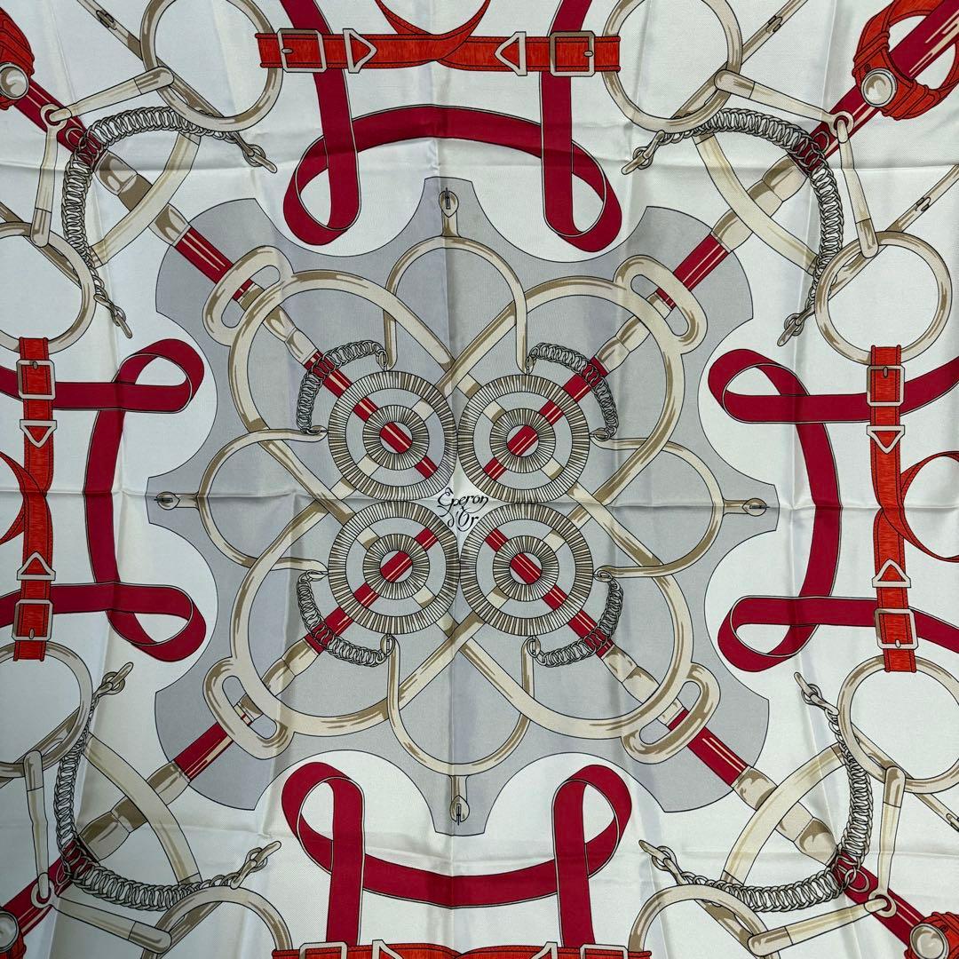 エルメス カレ 90 エプロン ドール シルク スカーフ バンダナ