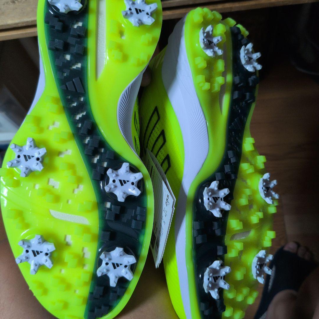 新品　adidas ZG23 VENT ゴルフシューズ 25.5cm　イエロー