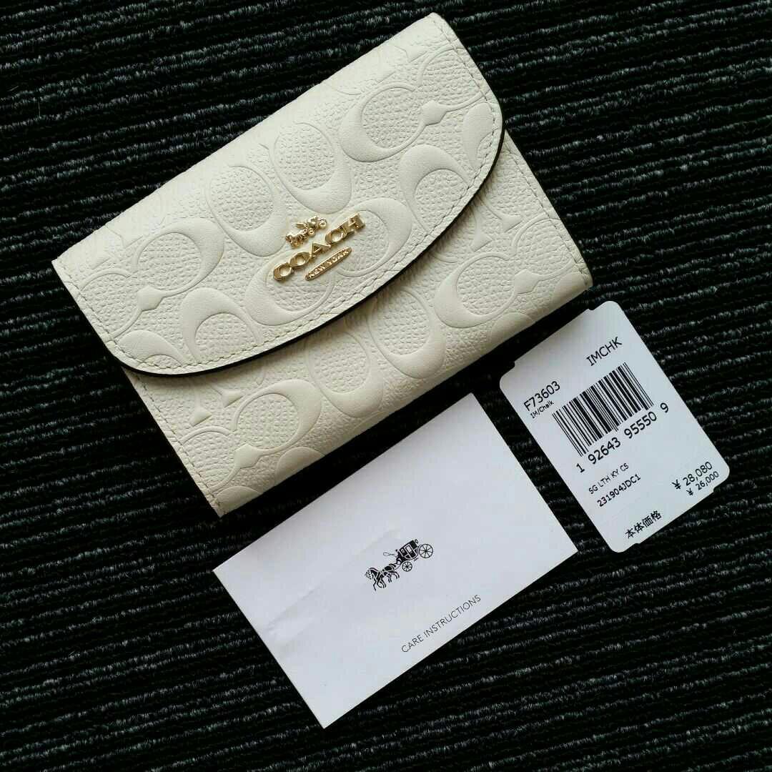 COACH キーケース F73603 新品 ホワイト 最新作モデル レディース