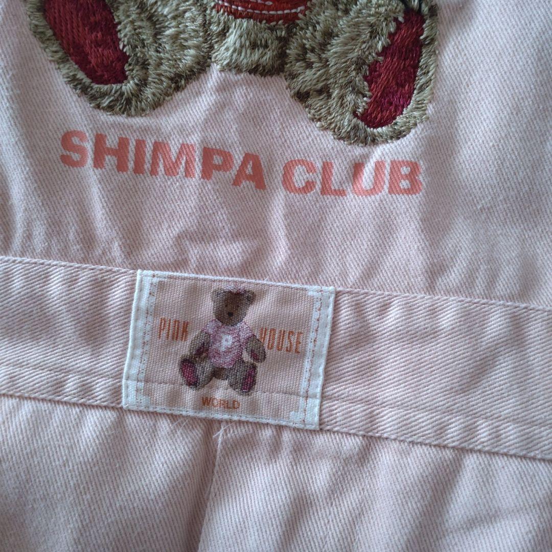 希少♡日本製 PINK HOUSE くま刺繍 ピンク ジャンパースカート