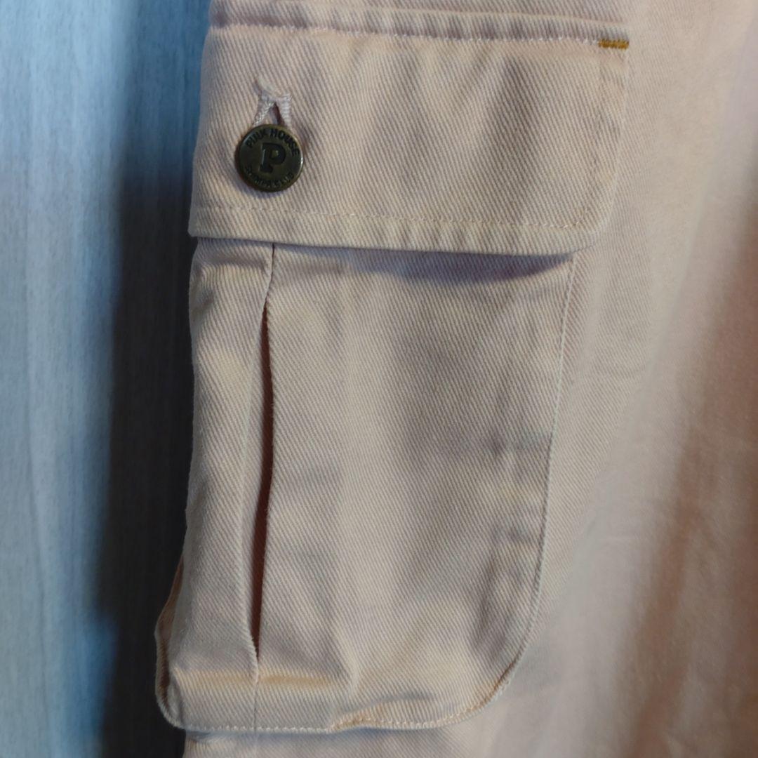 希少♡日本製 PINK HOUSE くま刺繍 ピンク ジャンパースカート