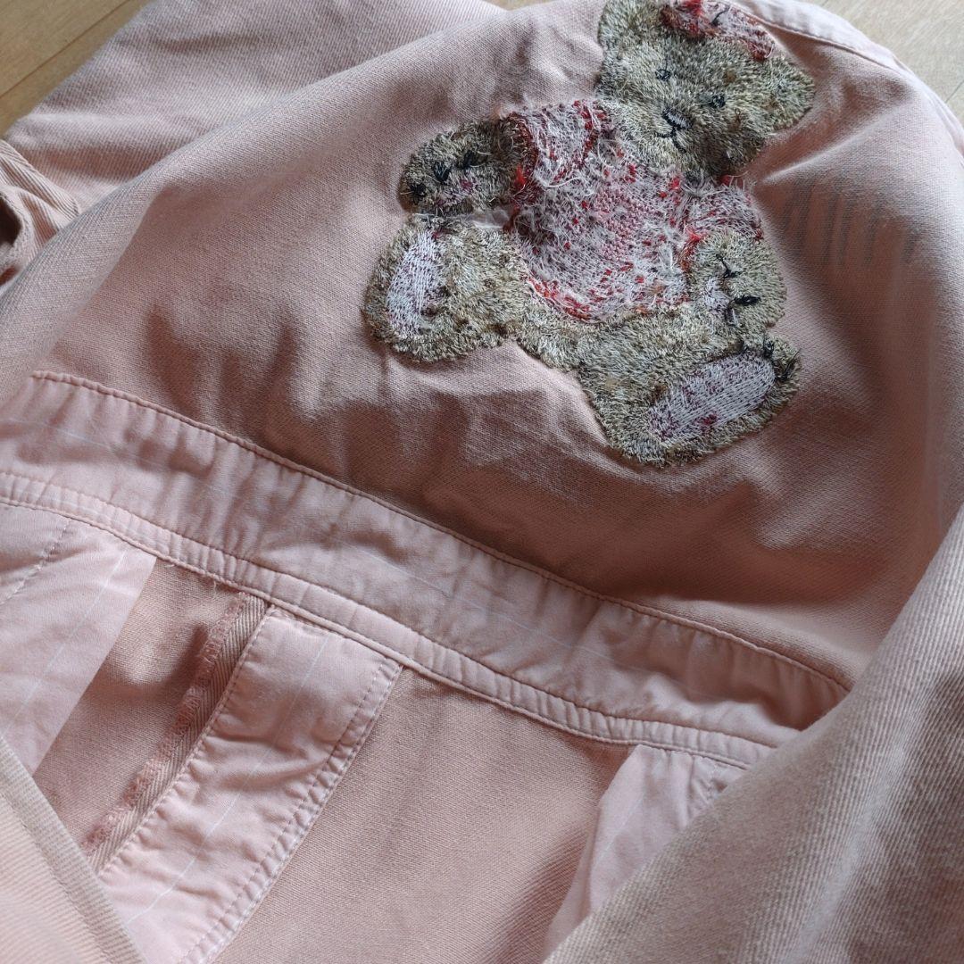 希少♡日本製 PINK HOUSE くま刺繍 ピンク ジャンパースカート