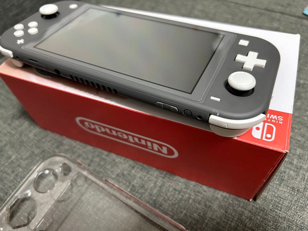Nintendo Switch Lite グレー クリアケース付き